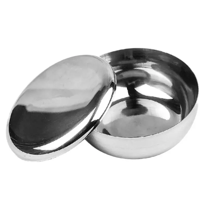 1 шт. чаша для бритья из нержавеющей стали легкая и прочная портативная