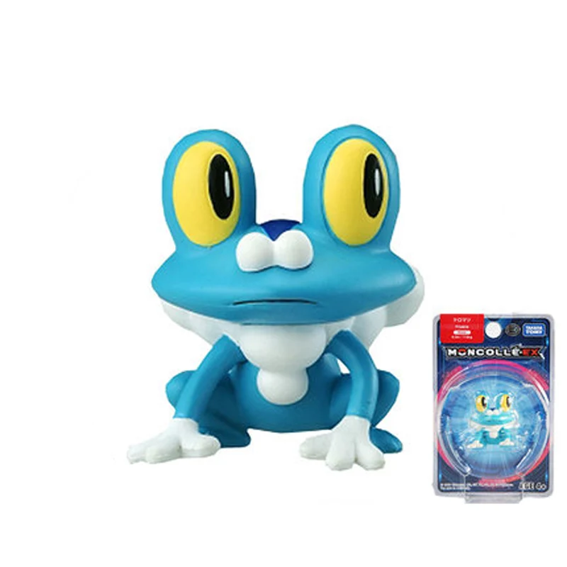 17 froakie Takara Tomy подлинный Покемон чармандер белка Mimikyu Raichu Mudkip Oshawott Пикачу snorlax 4 см коллекция игрушка фигурка подарки - Цвет: 17 froakie