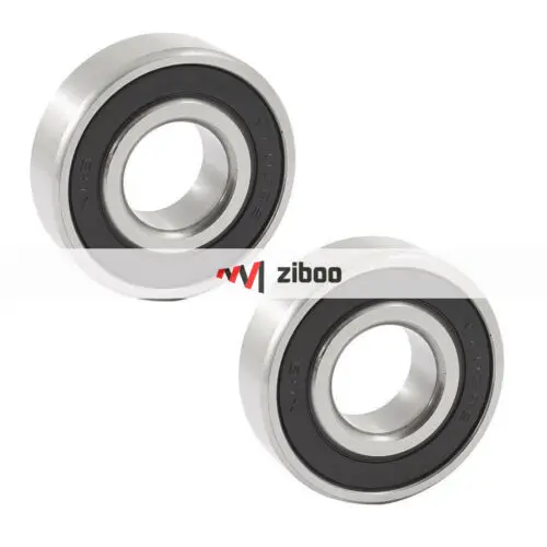 

2 Pcs 6203RS 40x 17x 12mm Single Row Deep Groove Ball Bearing Silver Tone, Black