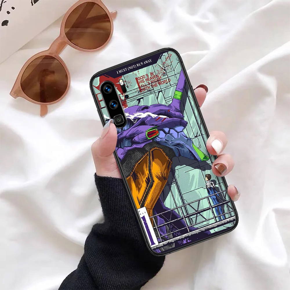 

Genesis Evangelion NGE EVA Phone Case For Huawei P Mate Smart 10 20 30 40 Lite Z 2019 Pro black Prime Soft Coque Fashion Funda