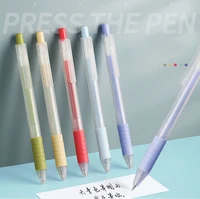 4pcslot morandi press gel pen 0 5mm black ink student office writing signing pens
