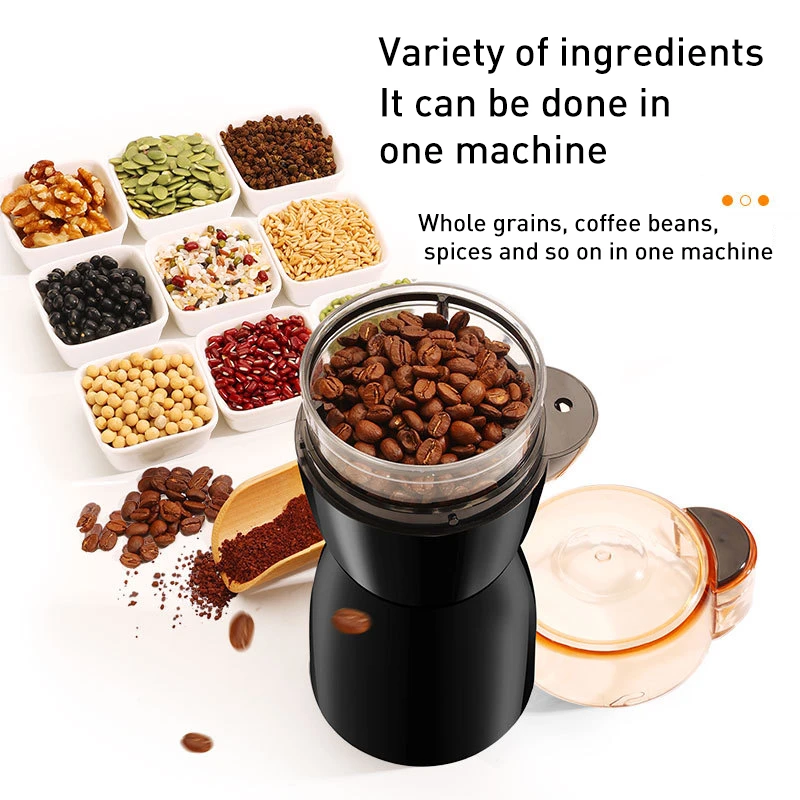 

Electric Coffee Grinder Portable Grass Herbs Grains Pepper Tobacco Spice Flour Mill Coffee Beans Grinder Machine Home Kitchen