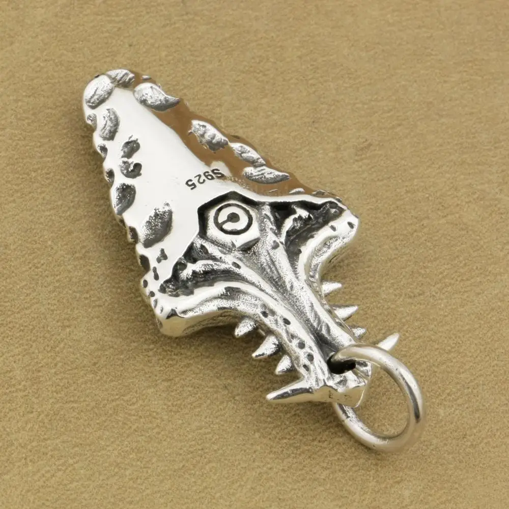 Мужской кулон в виде наконечника копья из стерлингового серебра 925 пробы стиле