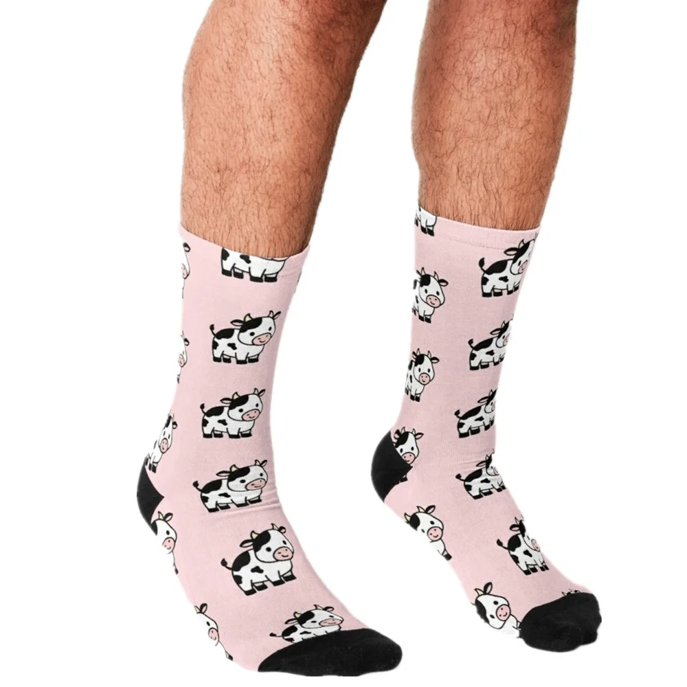 Забавные Мужские Носки оранжевые носки с забавным рисунком монстров в стиле