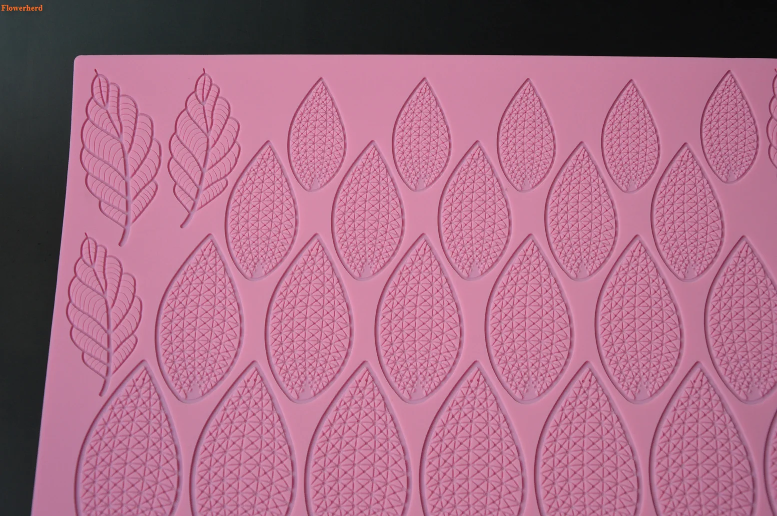 Новинка кружевной коврик большого размера в виде листьев силиконовая форма для