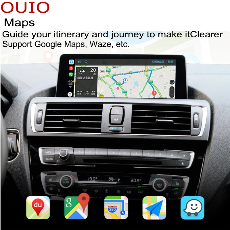 Беспроводной Carplay для BMW 1 2 3 серии M1 M2 M3 F22 F23 F45 F46 F31 F30 F87 F80 Android Carlief задняя камера