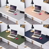 large mouse pad gamer waterproof pu leather suede desk mat computer mousepad keyboard table cover single side portable mousespad