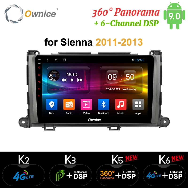 Головное устройство Ownice для автомобиля 9 дюймов Восьмиядерный Android 0 DVD GPS