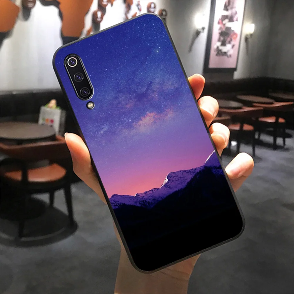 Милый чехол для телефона BaweiTE Mountain Peak Forest Bling Xiaomi 8 9 se 5X Redmi 6pro 6A 4X 7 5plus note 5 |