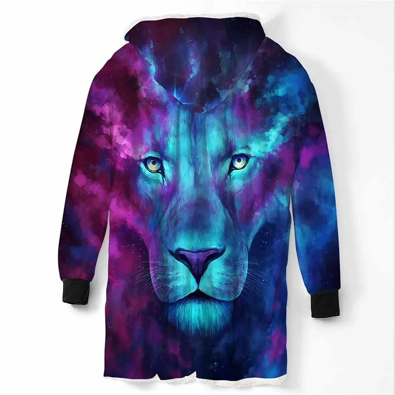 Леопардовое одеяло с животными зимнее теплое красное пальто капюшоном куртка