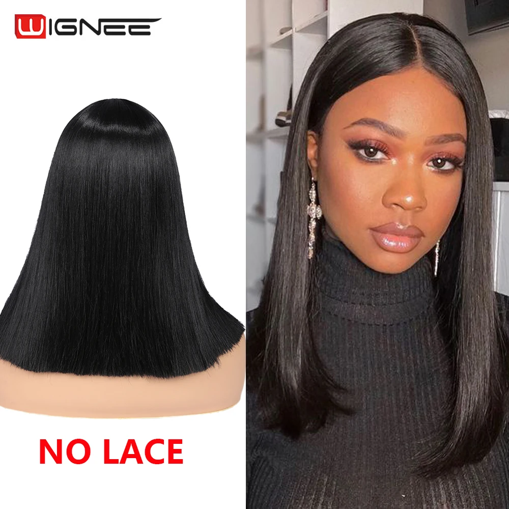 Парики Wignee женские с прямыми короткими волосами термостойкие синтетические на