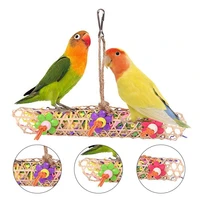 8pcs parrot swing toys funny creative various pet birds cage toy set pet toys bird toys bird chewing toys
