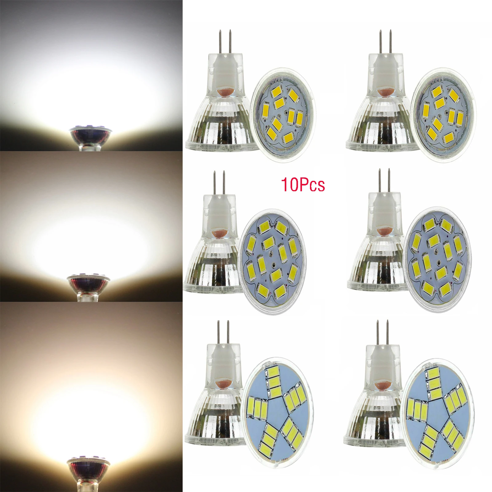 Светодиодсветильник лампы MR11 GU4 10 шт. 12 В постоянного тока 5733 SMD СВЕТОДИОДНЫЙ