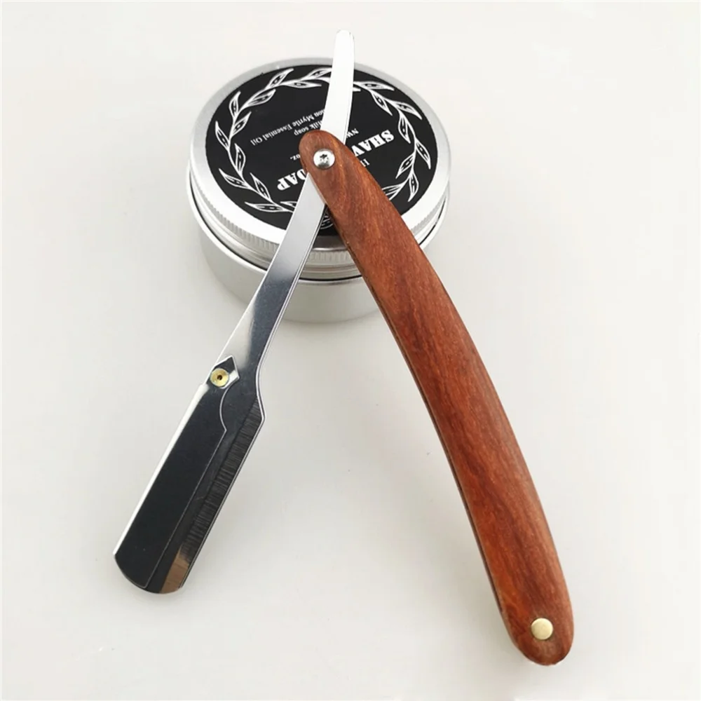 Мужские стальные бритвы для парикмахера с прямыми краями|Бритва| |