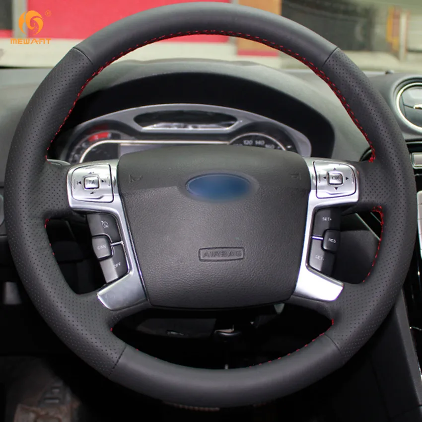 MEWANT черная искусственная кожа фотоаксессуары для Ford Mondeo Mk4 2007 2012 S Max 2008 запчасти