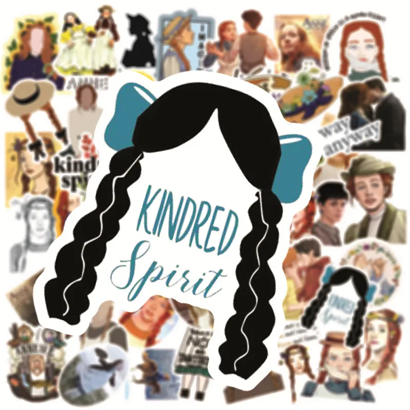 Креативные значки rancirte R1086 50 шт./компл. Анна декоративные наклейки в мультяшном