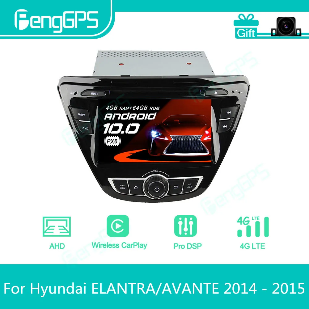 

Автомагнитола для Hyundai ELANTRA/AVANTE 2014, 2015, Android, мультимедийный DVD-плеер, 2 Din, Авторадио, GPS-навигация, блок PX6