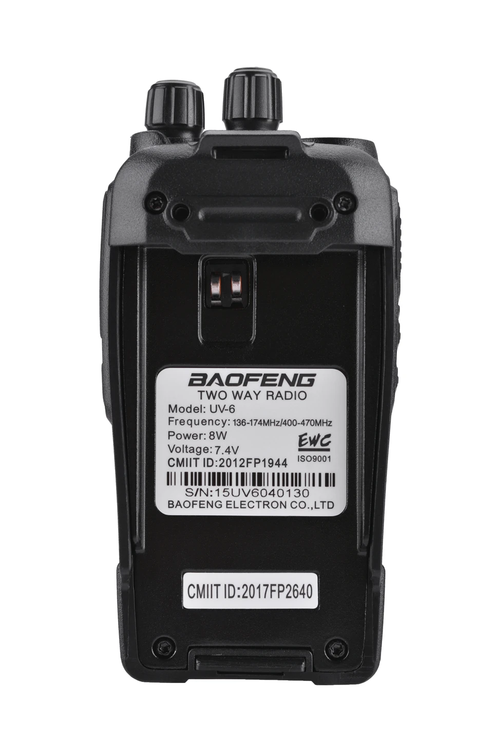 2 шт. Baofeng UV-6 8 Вт Ham Радио охранное оборудование двухстороннее радио зашифрованное портативное радио HF трансивер