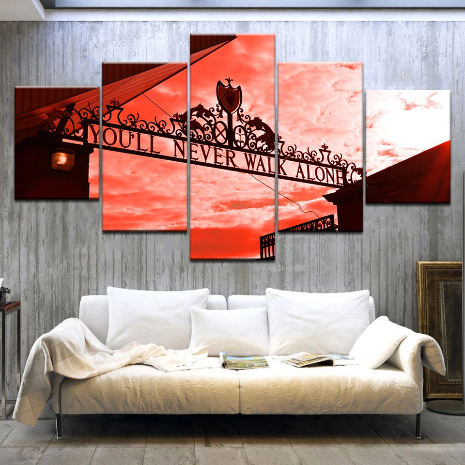 5 шт. модульная холст HD с Плакаты Гостиная домашний декор рамки вы никогда не