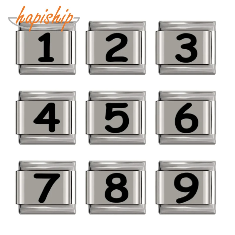 Hapiship 1 шт. ширина 9 мм Оригинальная Черная ромашка NO. Для детей 0 2 3 4 5 6 7 8 Шарм