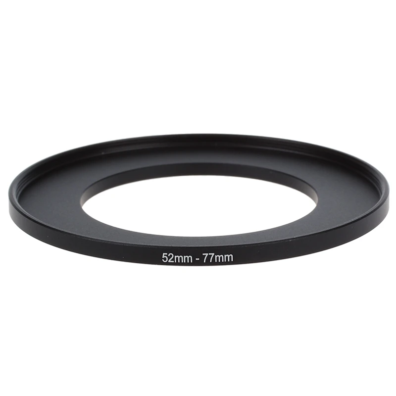 2 Pcs Camera Lens Step Up Filter Black Adapter Ring Metal For 72Mm-77Mm & 52Mm-77Mm | Электроника