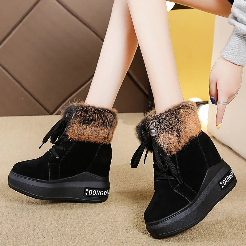 Новинка классические женские ботильоны зимние повседневные ботинки женская