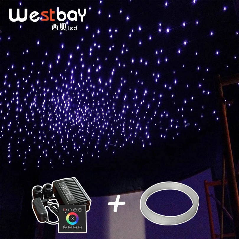 Westbay Optic Fiber Light Engine Driver Kit 32W RGBW Double Port Fibre Optiq Source With Touch Panel For Ceiling Star | Лампы и