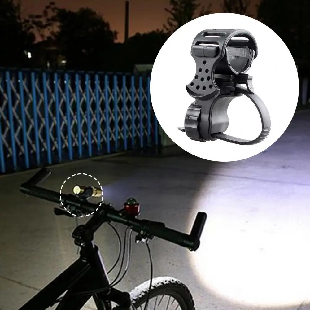 Compact Simple Black Rotatable Bicycle Light Holder Rack Mount for Mountain Bike |