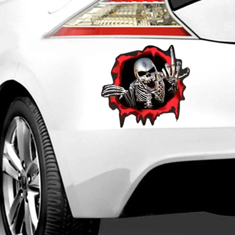1 шт. Автомобильная наклейка s Череп автомобиль мотоцикл боковой багажник эмблема