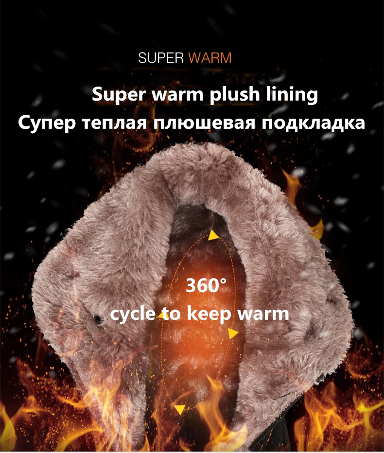 Новые зимние мужские теплые ботинки водонепроницаемые мужские ботинки мужские теплые ботинки на меху с толстым плюшем мужские Ботильоны Большие размеры 38-46