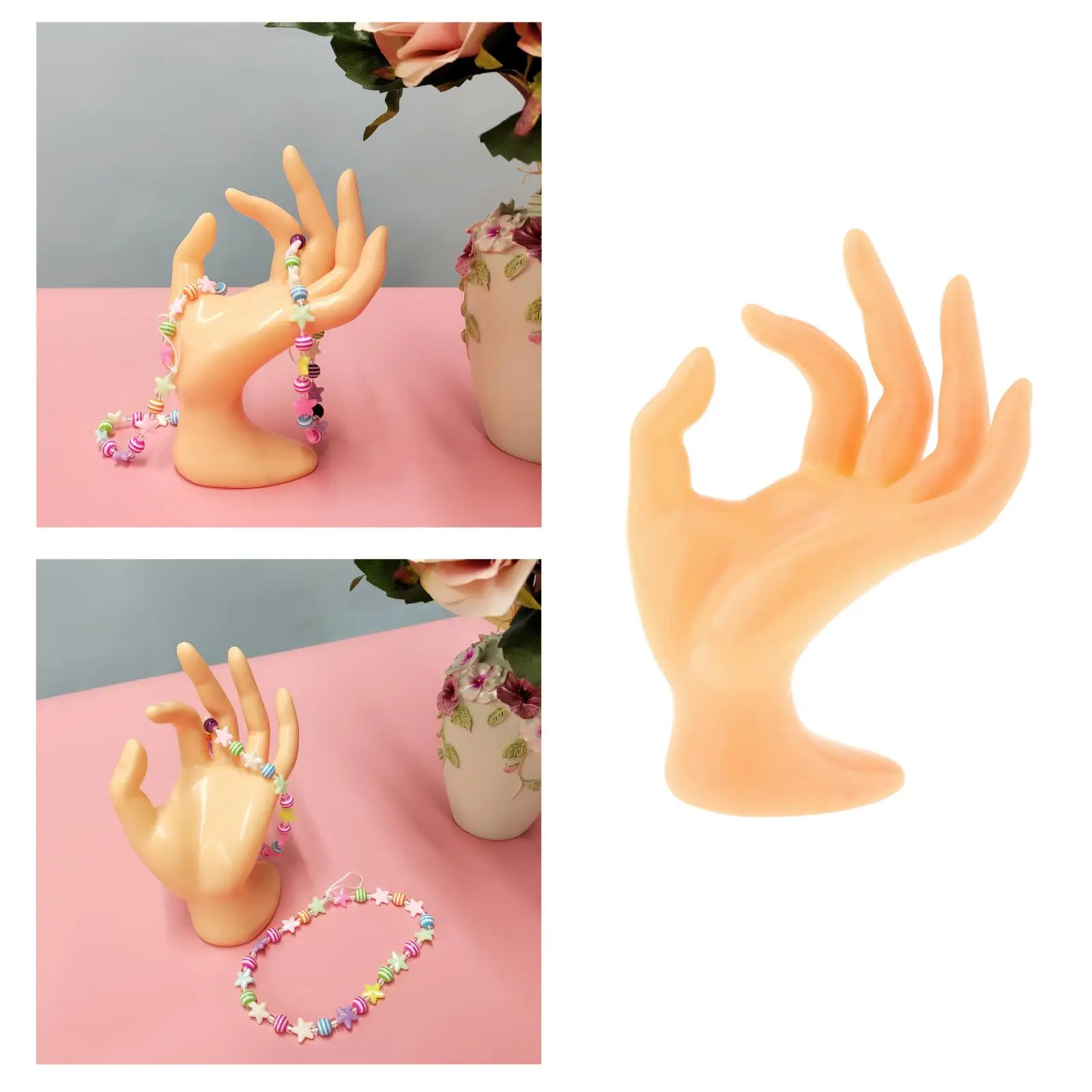 

Смола Ok жесты Женщины рука ожерелье ювелирных изделий Дисплей Держатель Декор