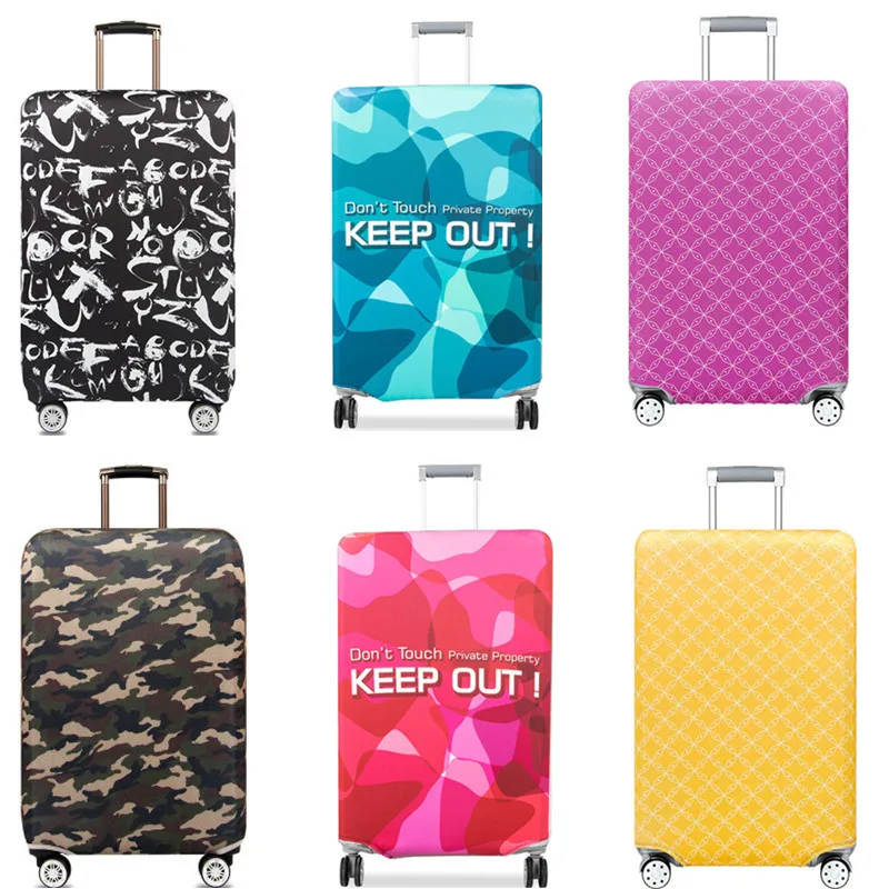 Эластичный Защитный чехол для багажа мужчин и женщин ТОЛСТЫЙ цветной от дождя