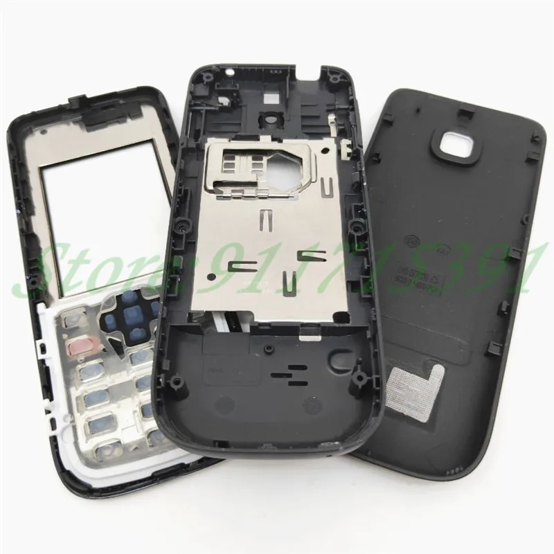 Новый полный корпус для Nokia 2730C 2730 передняя панель рамка крышка корпуса + задняя крышка / крышка батареи + клавиатура на.