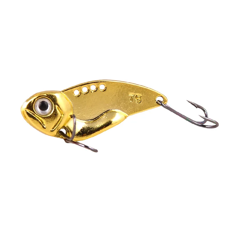 

WAVEISLAND 2021Metal Plating Vibration Lure red 7g Chicken Claw Hook Full Swimming Layer VIB Luria Bait Bass Set For Pike Fish