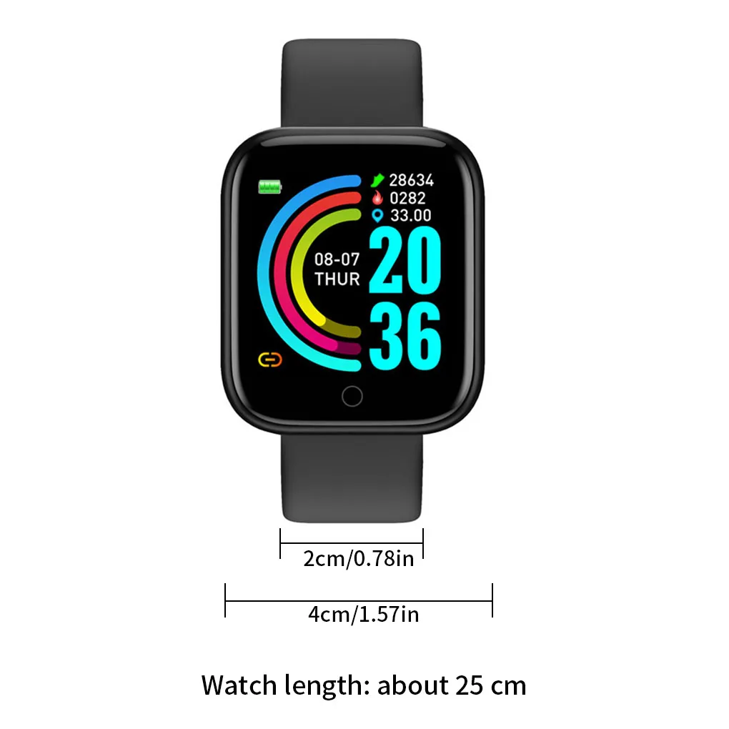 

Y68 Smart Watch Waterproof Bluetooth Blood Pressure Fitness Tracker Heart Rate Monitor D20 Smartwatch For IOS for Android