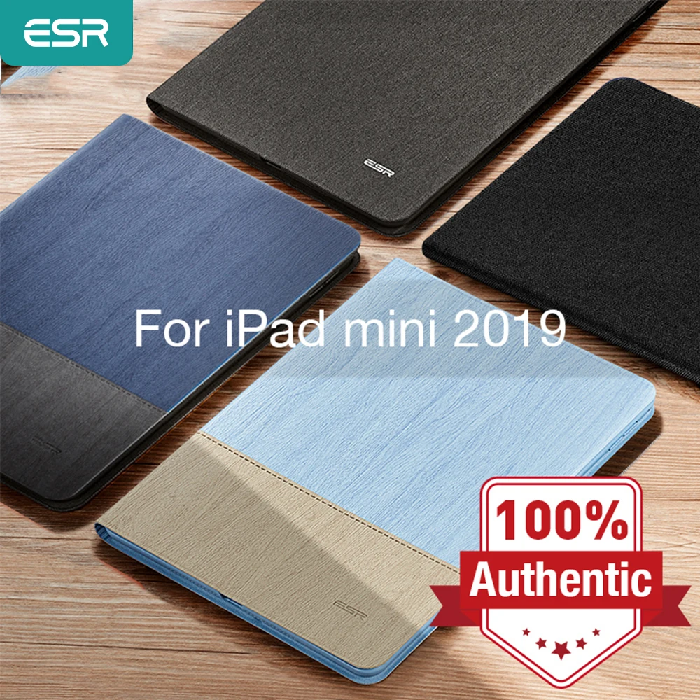 Чехол ESR для iPad mini 5 2019 смарт книжка из искусственной кожи с тканью Оксфорд чехол