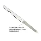 1 шт., металлическая Двусторонняя пилка для ногтей