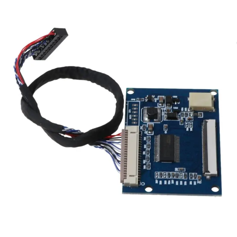 

1 комплект Стандартный 20Pin 1-ch LVDS вход к 50Pin ttl Выходной драйвер платы с кабелем