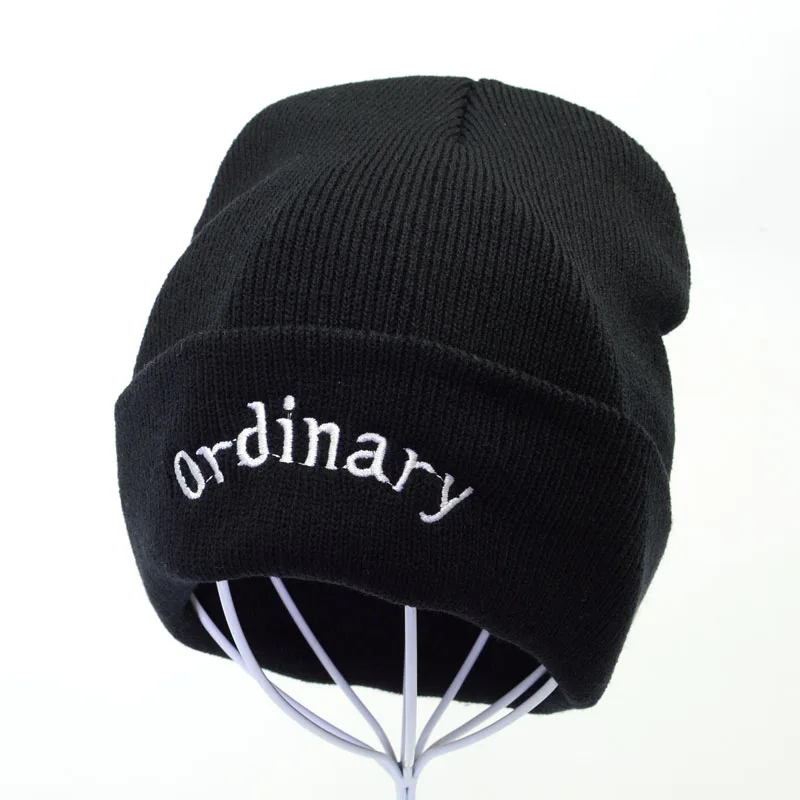 

ordinary letter knit hat Brand winter outdoor warm wool ski cap men women knitting cap high quality Crochet elastic Beanie gorro