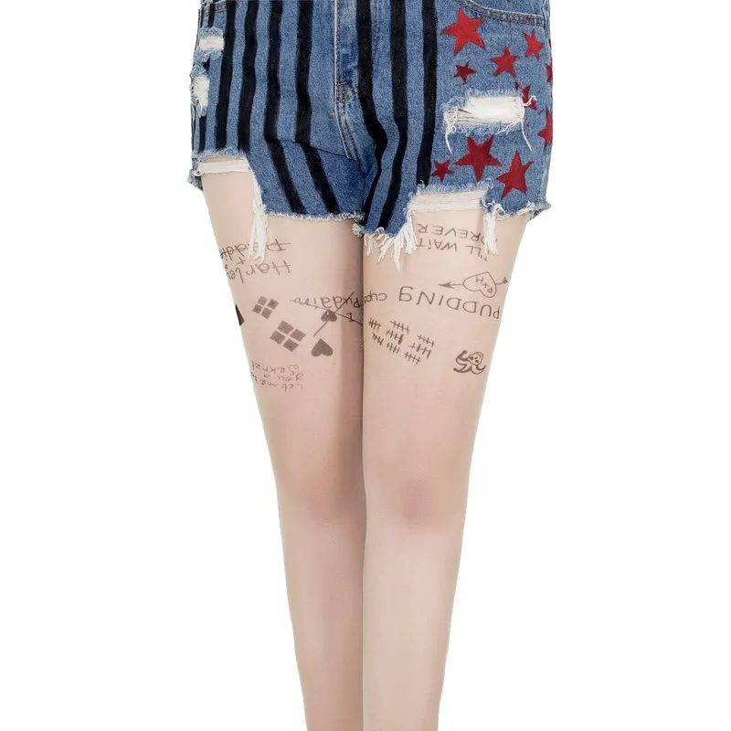 Носки-чулки с рисунком отряд самоубийц Харли Квинн аксессуары для косплея