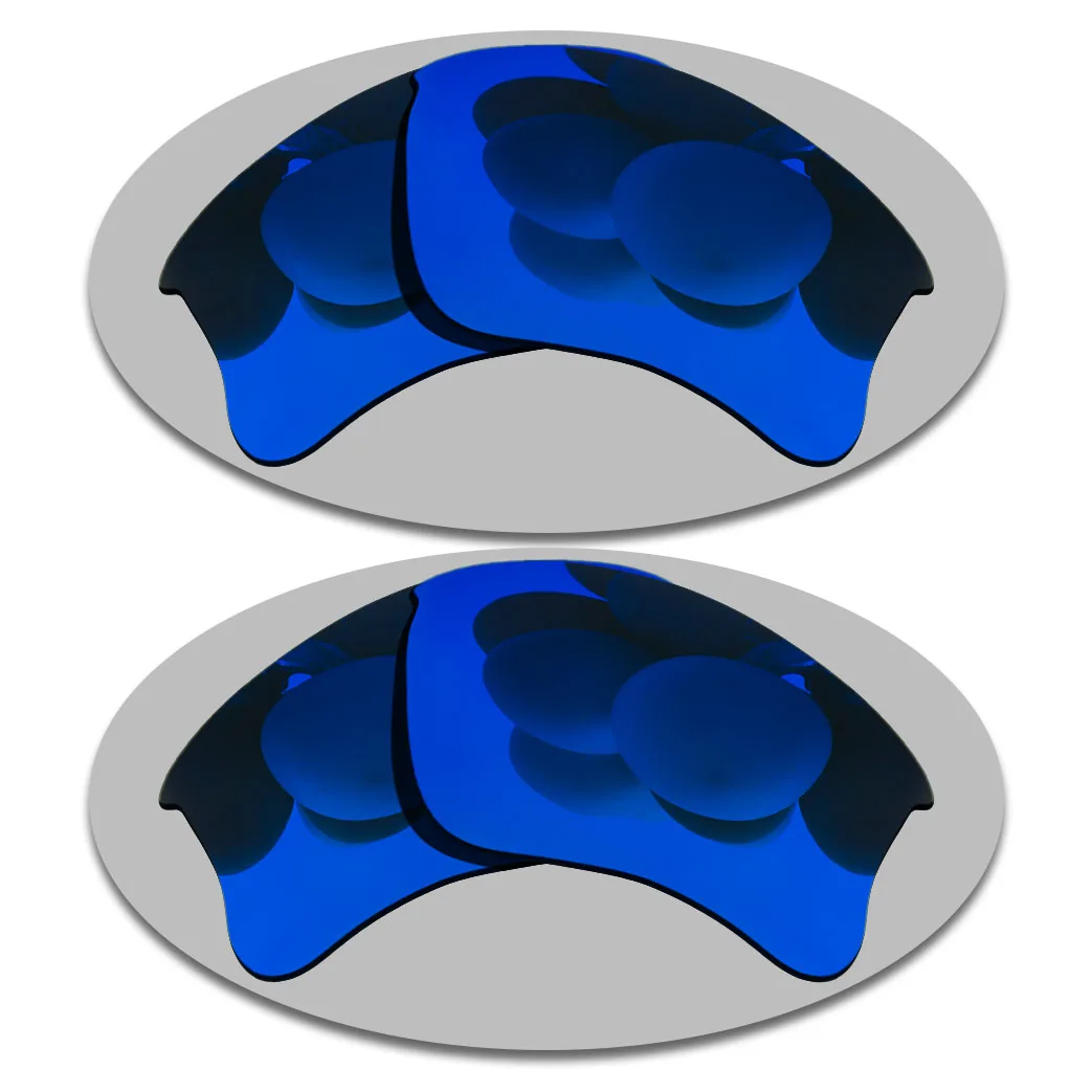 

(Темно-синее зеркальное + темно-синее зеркальное покрытие) 2 пары поляризованных сменных линз для Flak Jacket XLJ 100% защита от Уфа и уфв