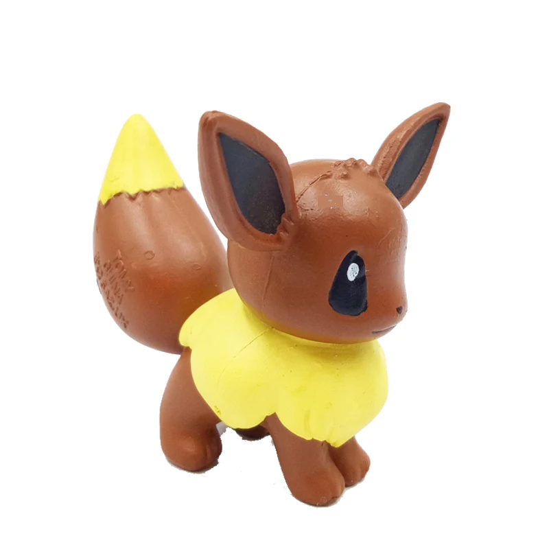Фигурка Пикачу, игрушка eevee Vaporeon Jolteon Flareon Espeon Umbreon Leafeon Glaceon Sylveon Pocket Monster manga аниме - Цвет: Зеленый