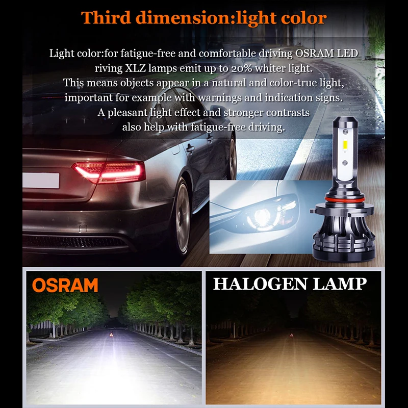 Лампа Ксеноновая OSRAM H4 H11 H7 H1 светодиодный HB2 HIR2 9012 9005 9006 HB4 HB3 лампы для передних фар