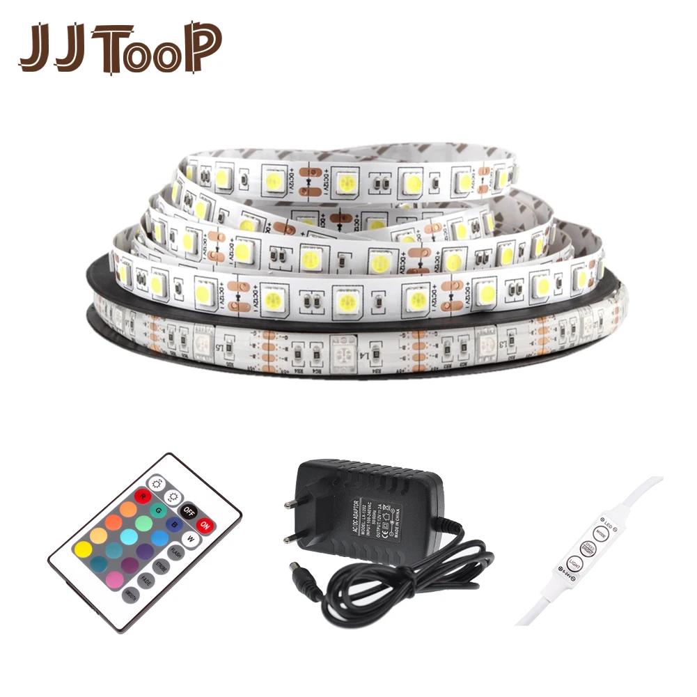 DC 12 В светодиодный светильник Гибкая Диодная лента SMD 5050 2835 RGB 24Key 44Key дистанционный водонепроницаемый светильник ing 1 м 2 м 3M 4M 5 м