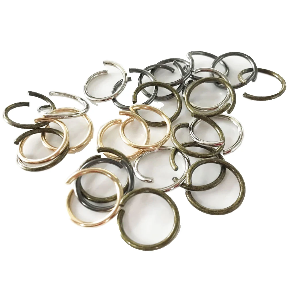 

20Pcs Alloy Open Jump Rings Open Connectors Circle Metal Findings