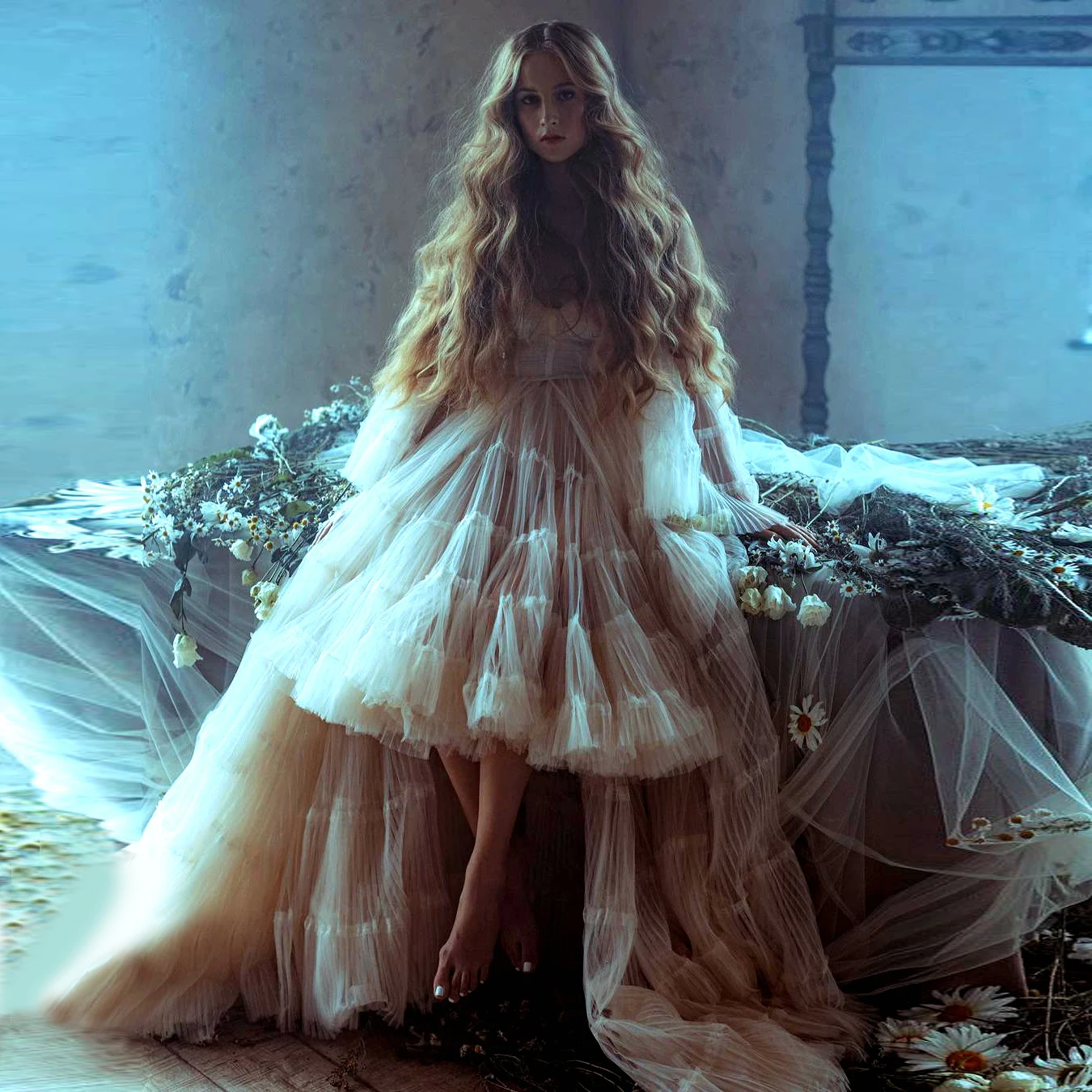 

Шикарное женское вечернее платье, платье на выход, с разрезом, в пол, бальное платье с многослойными оборками, элегантные платья для женщин, ...