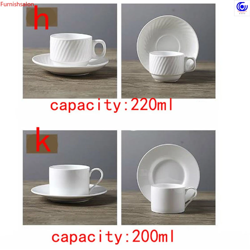 Роскошные высококачественные кофейные чашки из чистой керамики стандартная