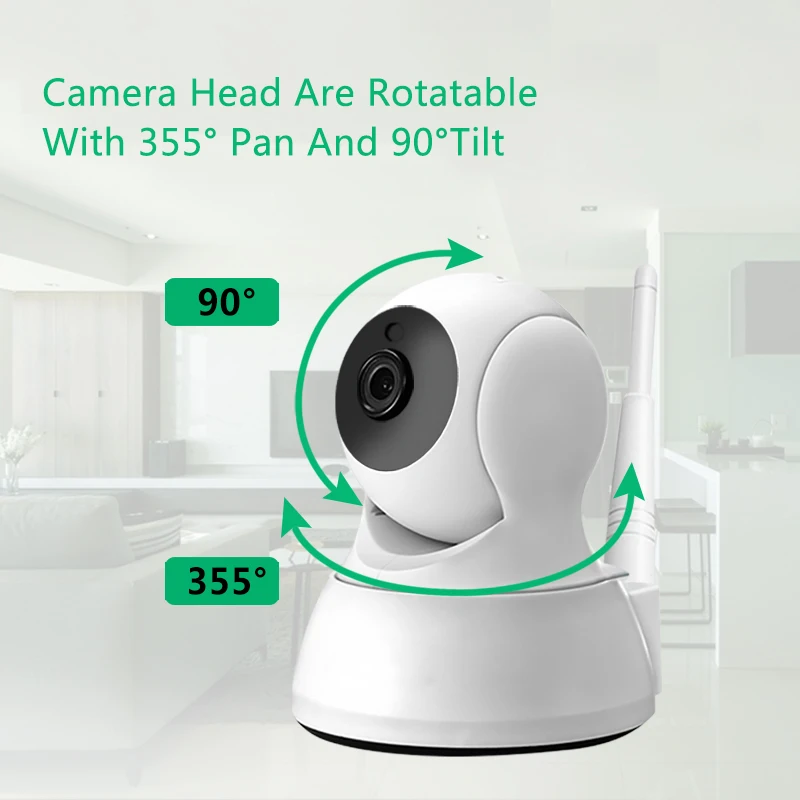 720P Home Security IP Camera Two Way Audio Wireless Mini 1MP Night Vision CCTV WiFi Baby Monitor for YCC365plus | Безопасность и