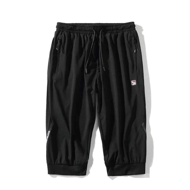 

Men's summer casual loose 5-point beach pants 7-point trendy pants men's fat man