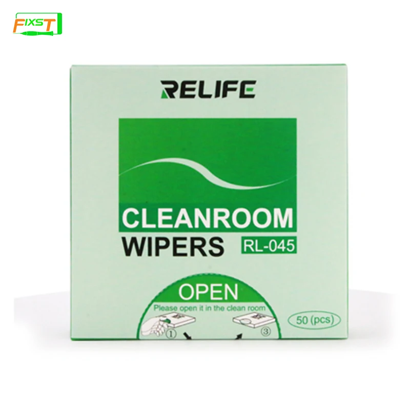 50Pcs RELIFE RL-045 Wiper Anti-Static Dust-Free Cloth For Mobile Phone Tablet Computer Tablet Notebook Computer Cleaning